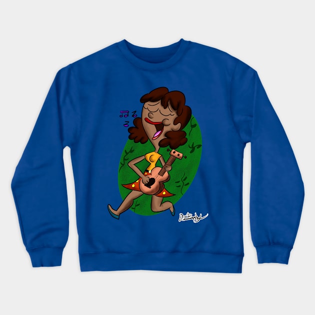 A Strummin' Song Crewneck Sweatshirt by D.J. Berry